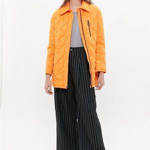 AVEC LES FILLES Diamond Quilted Shirt Jacket Size Small